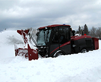 Red Snow Plow