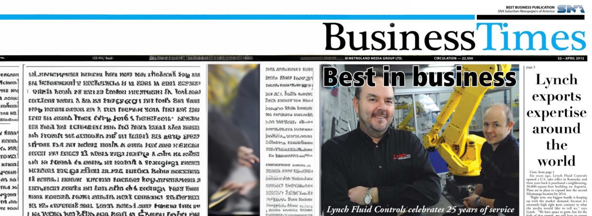 Lynch Featured in Mississauga Business Times
